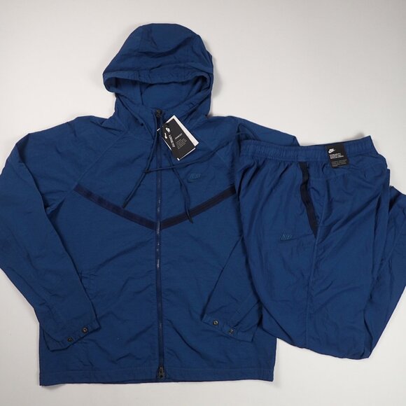 Nike Windrunner Mens Zip Blue Tracksuit - Picture 1 of 9